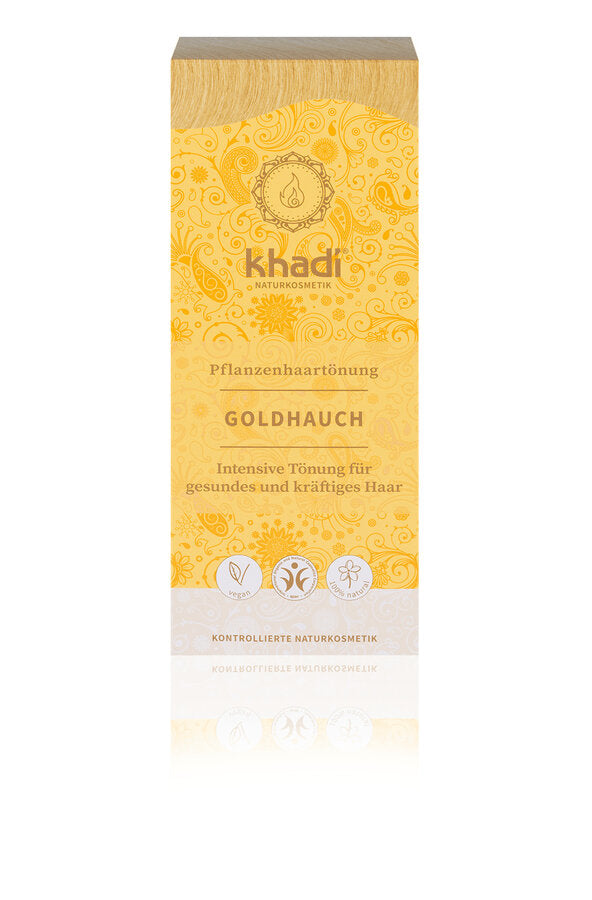 Khadi Naturkosmetik plant hair color gold breath, 100g - firstorganicbaby