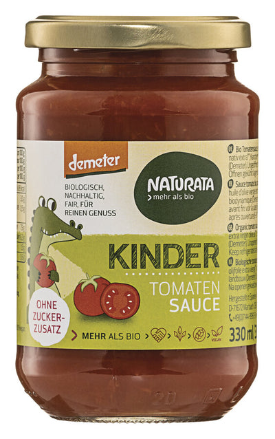 "Mild tomato sauce from Spanish Demeter tomatoes for large and small gourmets. Without addiction to sugar, the tomato sauce contains sugar naturally - otherwise no sweeteners are added."