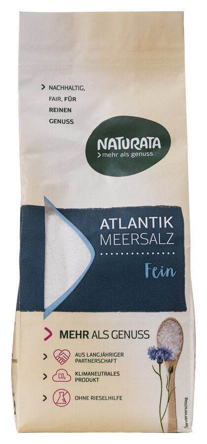 The classic among the salts. Fine -grained sea salt - obtained on the Portuguese Atlantic coast. Suitable for the salt shaker.
