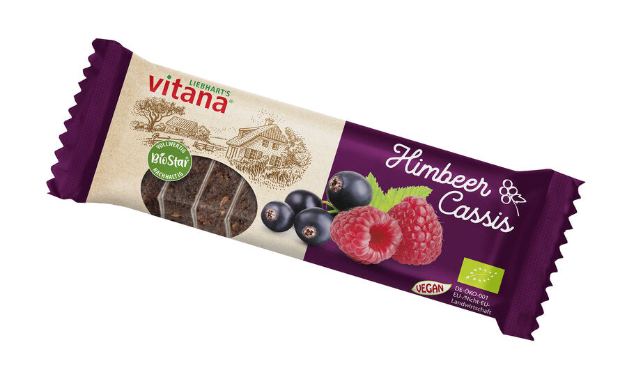 16 x Vitana bio-raspberry-cassis fruit slices, 60g
