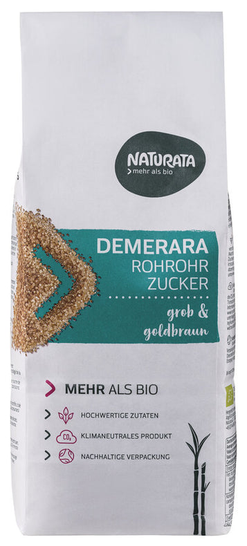 Demerara Rohro-Roye sugar has a slightly malty-caramel taste, since it has a higher melace content, which can also be seen from the intensely golden color. The sugar crystals are larger here than with other types of sugar.