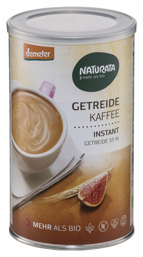 Strong aroma without caffeine: If you want to do without caffeine, the Naturata grain coffee is just the thing for you. Since it does not contain caffeine and significantly less tannins than bean coffee, it can be enjoyed at any time of the day. The high -quality tuned recipe ensures a full -bodied taste. The special kick in grain coffee: the light sweetness of figs rounds off the composition harmoniously. A delicious drink for enjoyable moments!