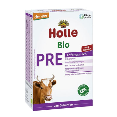 "This pre -food is suitable for the special nutrition from birth, if not or not sufficiently breastfed. With cow's milk in biodynamic demeter quality: - Cops must be guaranteed on 365 days a year. are fed with 100% organic food, at least half of them in Demeter quality directly from the farm or from the region. You can keep your horns: it is your sensory and communication organ. * According to the EU-ÖKO regulation "