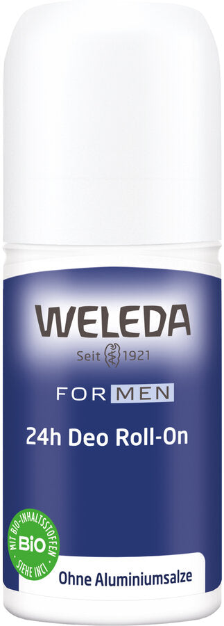 The Men 24h deodorant roll-on naturally protects against body odor. The bitter fragrance of Vetiver in combination with essential oils of the Litea Cubeba revitalized and ensures a pleasant feeling of freshness. Does not contain aluminum salts that close the pores. The regulating skin functions are preserved. Application: Apply to the freshly cleaned skin under the armpits. Ideal for daily use. Tip: The MEN active shower gel is suitable for a pleasant feeling of freshness. You K