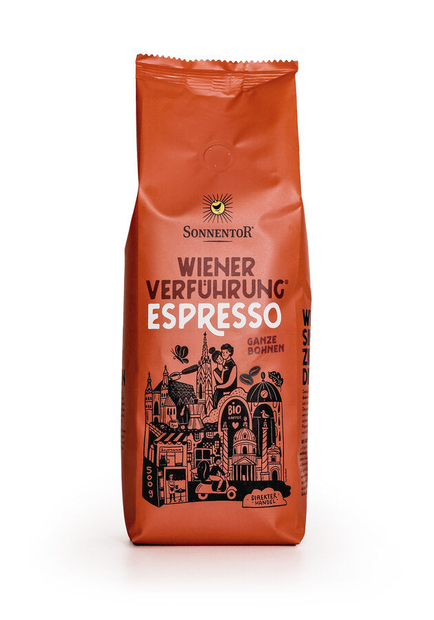 Sonnentor espresso coffee whole bean, 500g - firstorganicbaby
