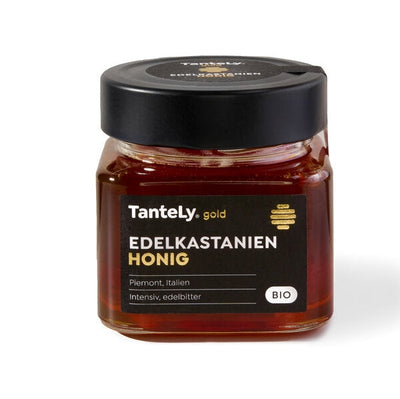 The dark mountains to brown noble chestnut honey is Erntesegen in northwestern Italy, in the mountains of the Piedmont region. A noble -bitter honey with a resinous note that offers an extraordinary, intensive taste experience is created from the nectar of the noble chestnut, also called chestnut.