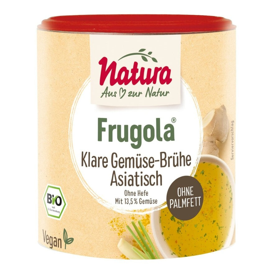 Natura organic frugola organic clear vegetable broth asia yeast free, 200g - firstorganicbaby