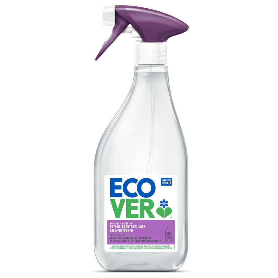 Use the power of vegetable and mineral ingredients to get rid of annoying limescale deposits in your bathroom. The clever active foam of the Ecover lime remover is liable on surfaces so that lime cannot stuck anywhere. Not even on vertical shower walls.