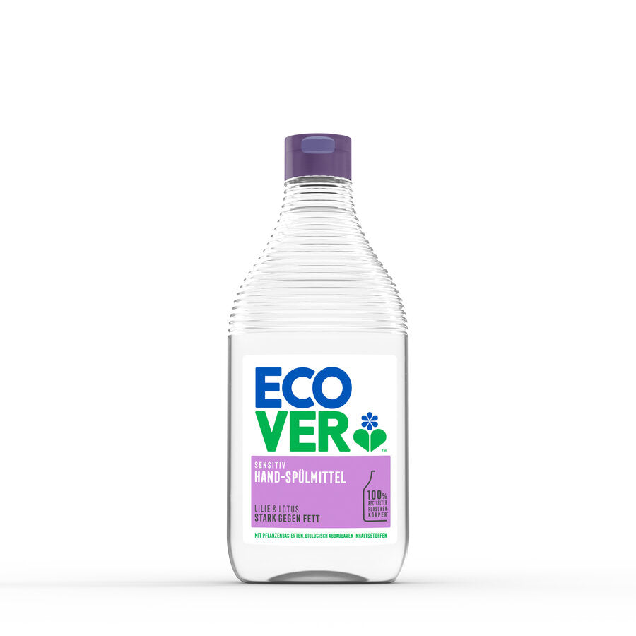 Ecover hand detergent cleans your dishes powerfully-without aggressive chemicals. Dried food remains and fat have no chance - the dirt control duo coconut oil and sugar always wins. This biodegradable formula leaves nothing but sparkling clean dishes.