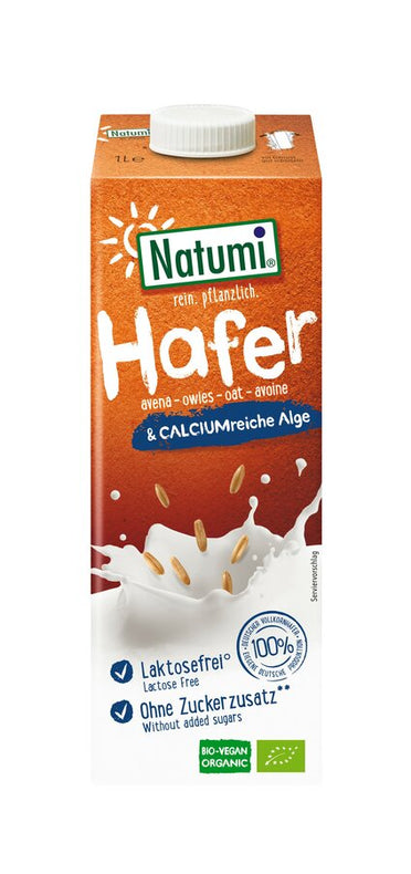 8 x Natumi Hafer Calcium Alge Drink, 1l - firstorganicbaby