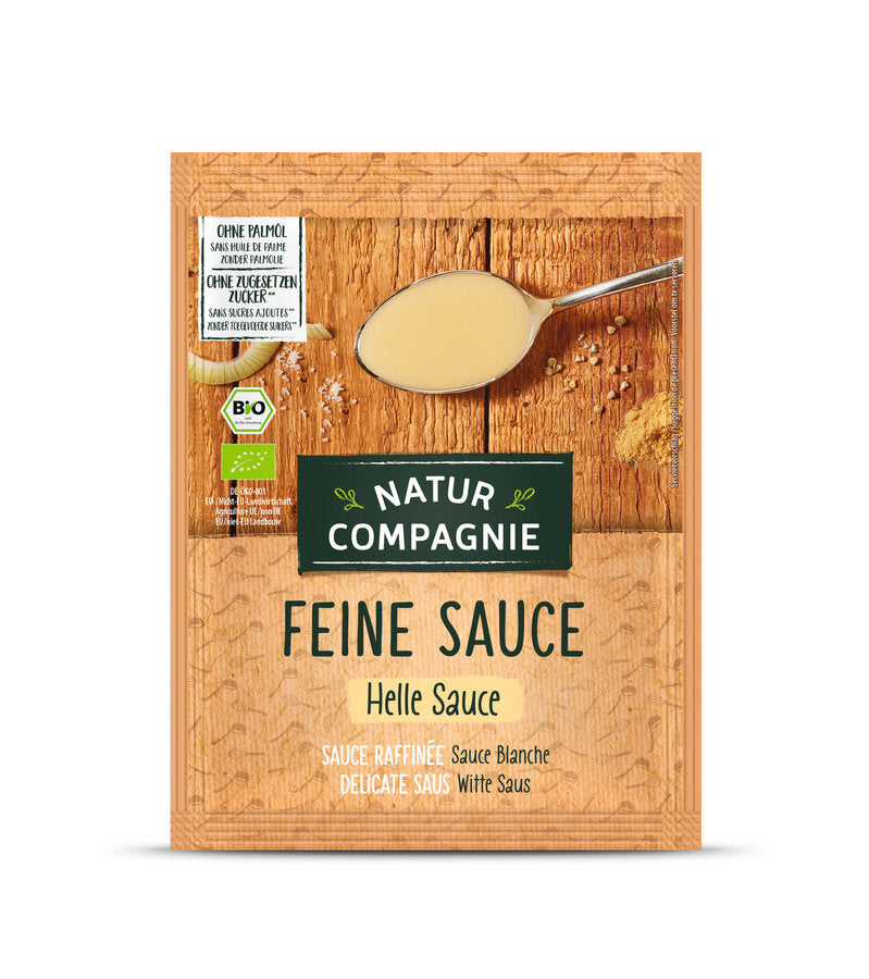 Fine light sauce results in 1/4 liters - without palm oil - without added sugar