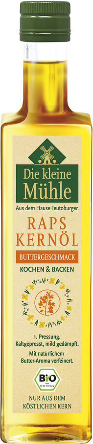 RAPS-Kernöl butter taste organic is produced in an environmentally conscious process. Only rapeseed from controlled ecological cultivation is used.