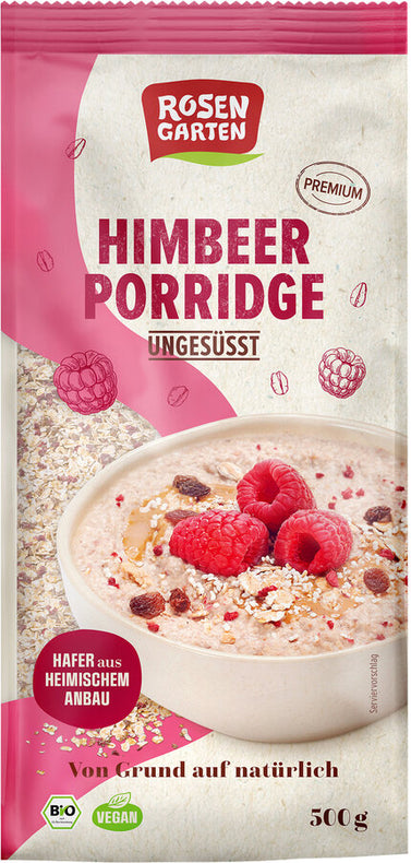 Rosengarten raspberry porridge unsweetened, 500g