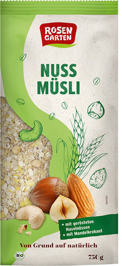 Rosengarten Nuss-Müsli, 750g - firstorganicbaby