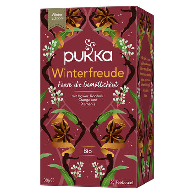 Winter mixture with ginger, rooibos, orange peel and star anise?. For a moment of joy during the darker evenings and cold winter months?