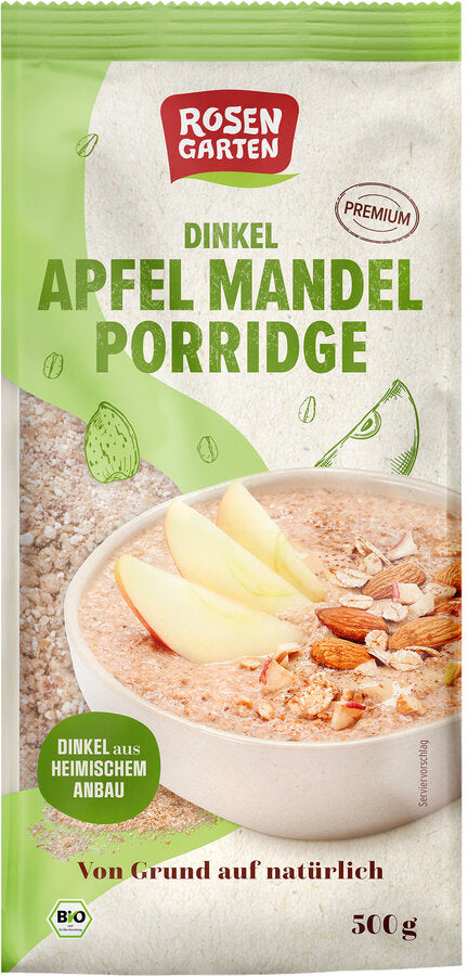 Rosengarten spelled apple-almond porridge, 500g - firstorganicbaby