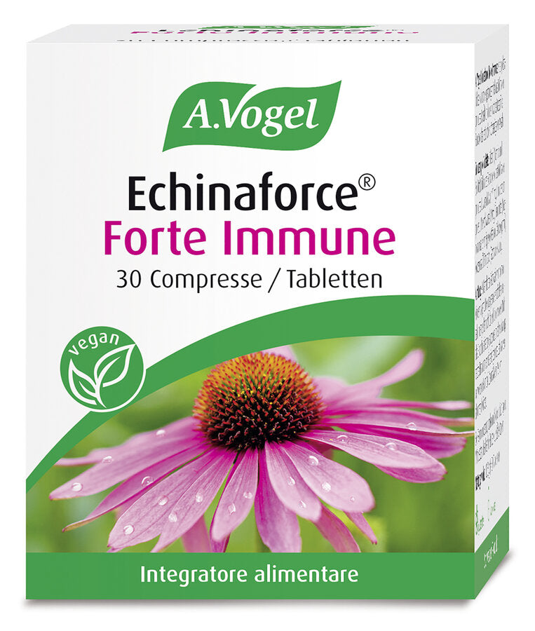 A.Vogel Echinaforce® Forte immune tablets + supports the natural body's defense + with A.Vogel fresh plant extract from Echinacea Purpurea + Swiss product + gluten -free, lactose -free + vegan