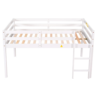 Full Loft Bed,White - firstorganicbaby