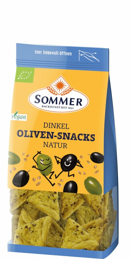 Spelled olive snacks nature, vegan