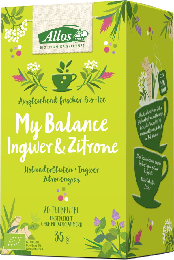 Allos My Balance Ingwer & Zitrone Tee, 35g - firstorganicbaby