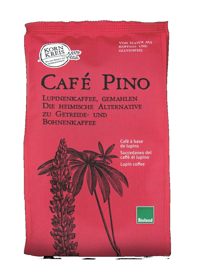 The Café Pino is our most popular product. For us, lupine coffee is the best domestic alternative to bean coffee that is aromatic, gluten and caffeine-free. We are particularly proud of our many years of experience in lupine coffee. Lupine coffee is the optimal alternative to grain and bean coffee. - aromatic and full -bodied taste - gentle long -term floating - naturally caffeine and gluten -free - domestic product, which natural resources and