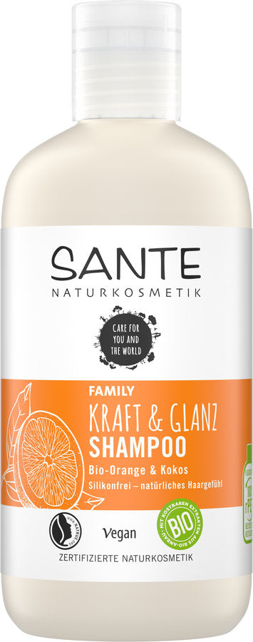 Sante FAMILY Kraft & Glanz Shampoo Bio-Orange & Kokos, 250ml - firstorganicbaby