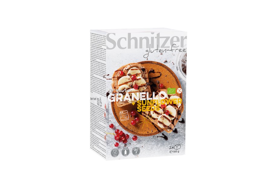 Schnitzer GLUTENFREE - gluten frei -  BIO GRANELLO undSUNFLOWER SEEDS, 2x250g - firstorganicbaby