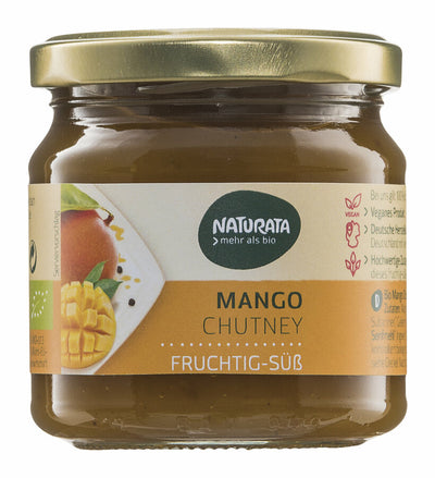 Sun -ripened fruits and exotic ingredients make the chutney a special taste experience. The fruity sweet mango chutney tastes excellent at grilled, meat, fish or tofu - and is also ideal for seasoning and refining many recipes and salad sauces.