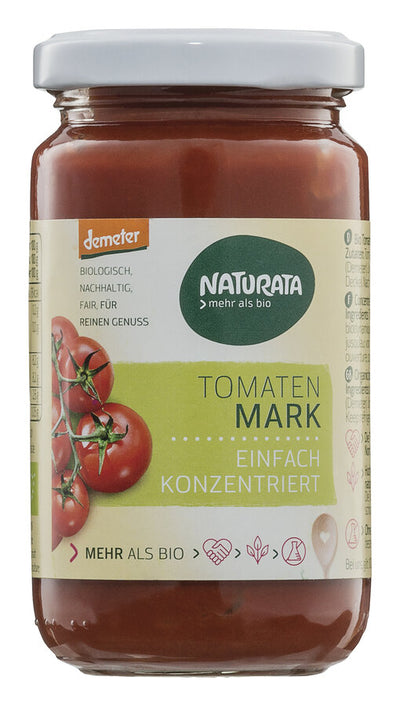 Fine tomato paste from Demeter tomatoes for versatile cuisine.