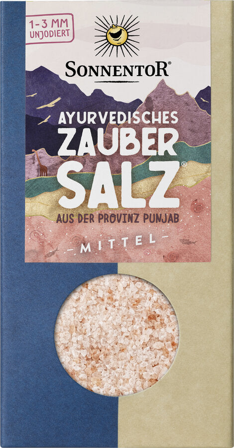 3 x Sonnentor Ayurvedic Magic salt® medium, for salt mills, 150g - firstorganicbaby