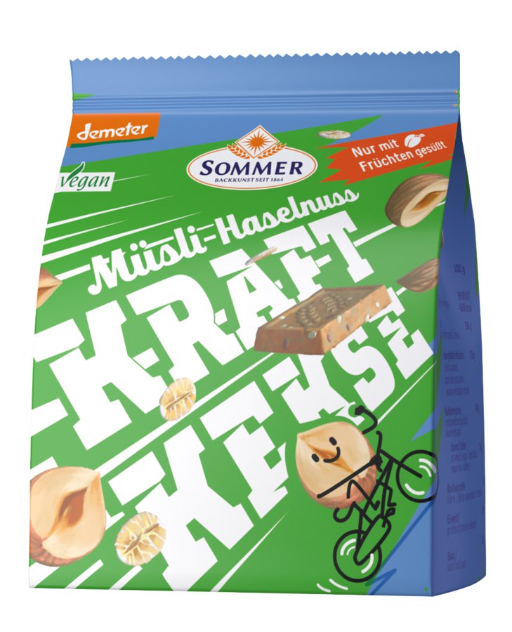 Sommer & Co. Kraft Kekse Müsli Haselnuss, 80g - firstorganicbaby