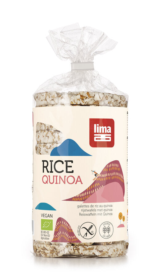 6 x Lima rice waffles with quinoa, 100g - firstorganicbaby