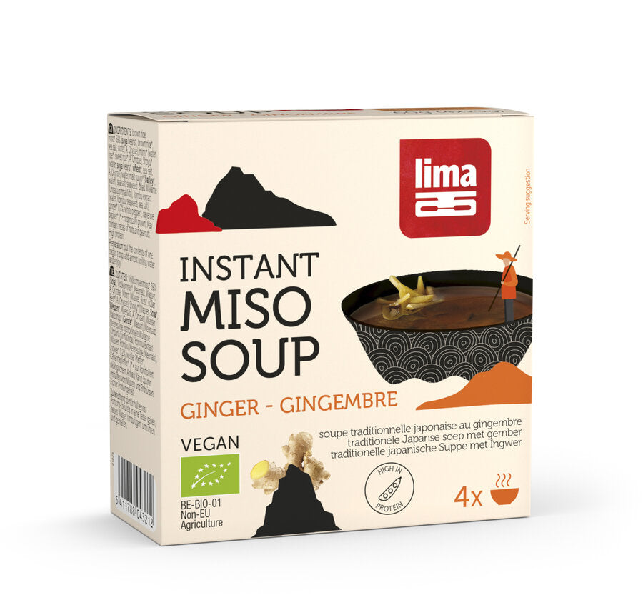 Lima instant miso soup ginger, 4x15g - firstorganicbaby