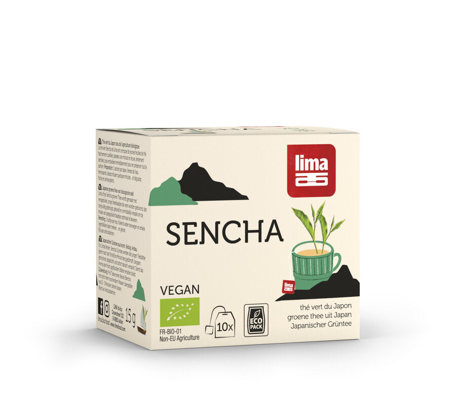 2 x Lima Sencha Green Tea (bag), 15g - firstorganicbaby