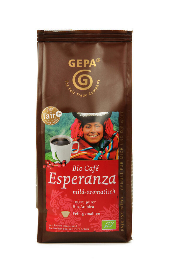 Organic Café Esperanza - Wonderfully Spicy coffee enjoyment, including from Mexico, Honduras & Peru; Natural mild aromatic roasted coffee; Use of additional prices: Among other things, Alto Sajama for advice in the cultivation of the biochapement and the construction of schools; A pure Arabica mix of Mexico and Peru; Spicy taste and low acidity taste 3 (1 = mild, 5 = strong)