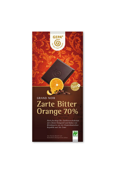 With the special fair cocoa blend amaribe; without emulsifiers, gentle and careful conch of the chocolate mass; Cocoa butter as the only used fat; Direct import of the high -quality ingredients, support several trading partners ;; Interior wraps made of predominantly renewable raw materials