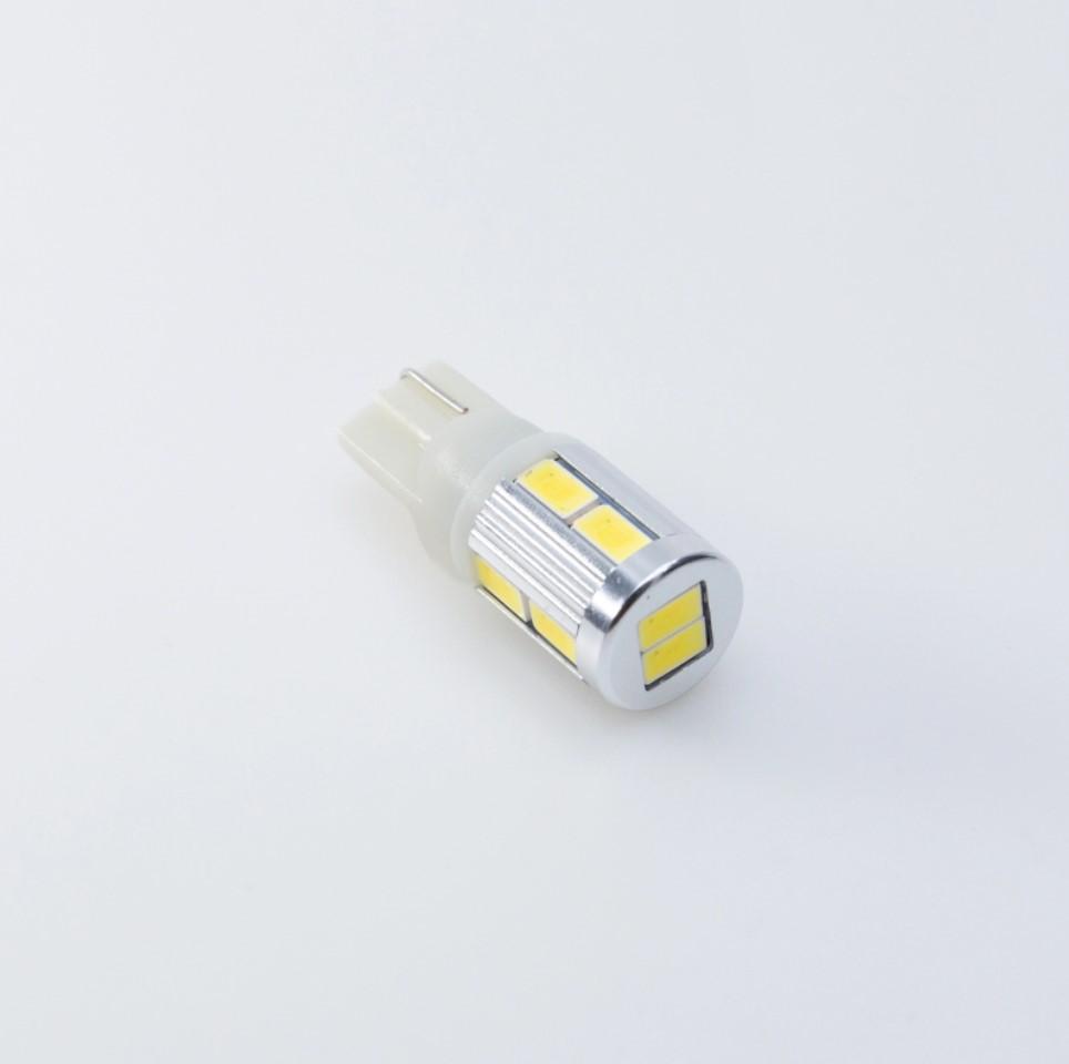 10 SMD LED T10 5630 Automotive Bulb (White)