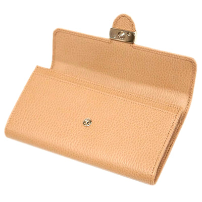 NEW Gucci Beige Interlocking G Leather Long Wallet Clutch Bag