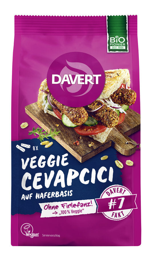 Davert Veggie Cevapcici 155g, 155g - firstorganicbaby