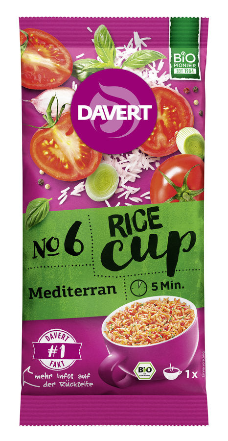Davert Rice-Cup Mediterran 69g, 69g - firstorganicbaby