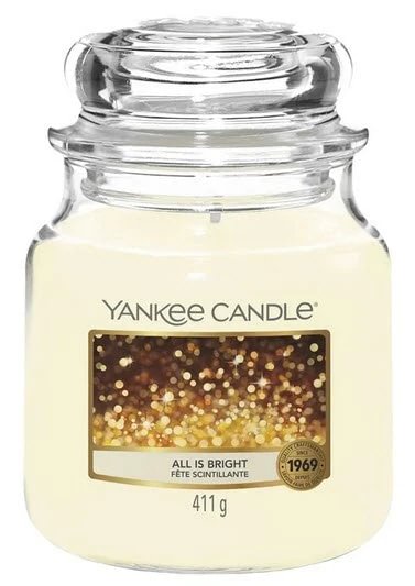 Yankee Candle Classic Medium Jar All Is Bright Candle, 411g