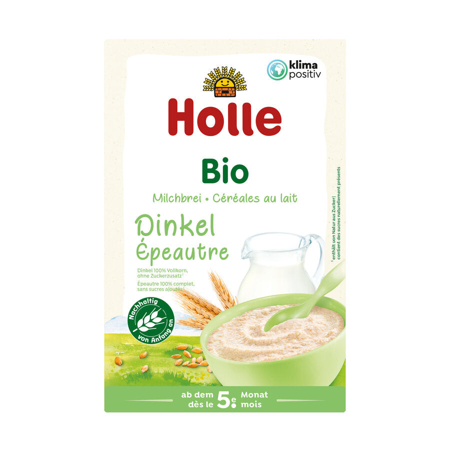 If it is supposed to go quickly, the holl is ideal for organic milk-gray porridges: simply prepare with water, the baby porridge is ready. Dinkel has a slightly nutty taste.
