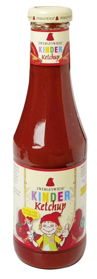 Organic Kinder Ketchup-Fruity-Mild with apple sweetness The sun-ripened aromatic organic library tomatoes of the Emilia Romagna region in Italy and gentle workmanship ensure the wonderfully tomatile taste. Our three delicious ketchup varieties, consisting of tomato, -curry, children, are available in the 500ml bottle.
