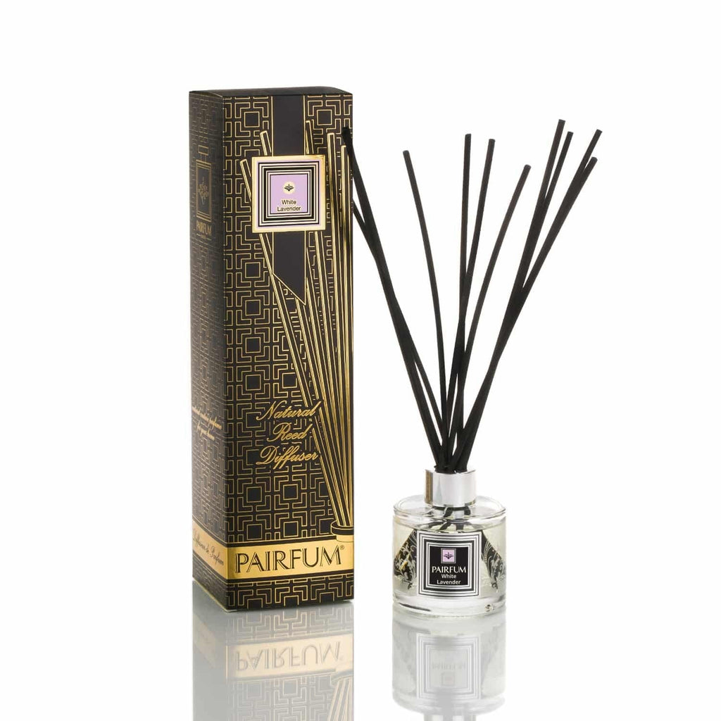 Pairfum London Luxury Reed Diffuser ‘eau de parfum’ 100 ml White Lavender - 10 Black Reeds - firstorganicbaby