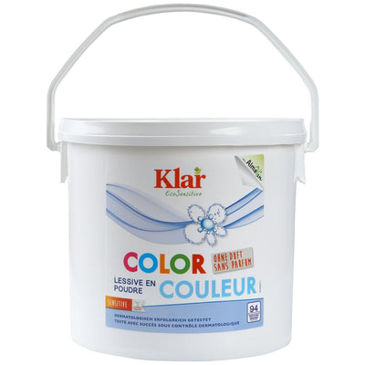 Clear color powder remedies - without fragrance - sensitive, from 30 ° C to 60 ° C for all textiles, except wool and silk, with a wash cut -saponin, without adding bleach.
