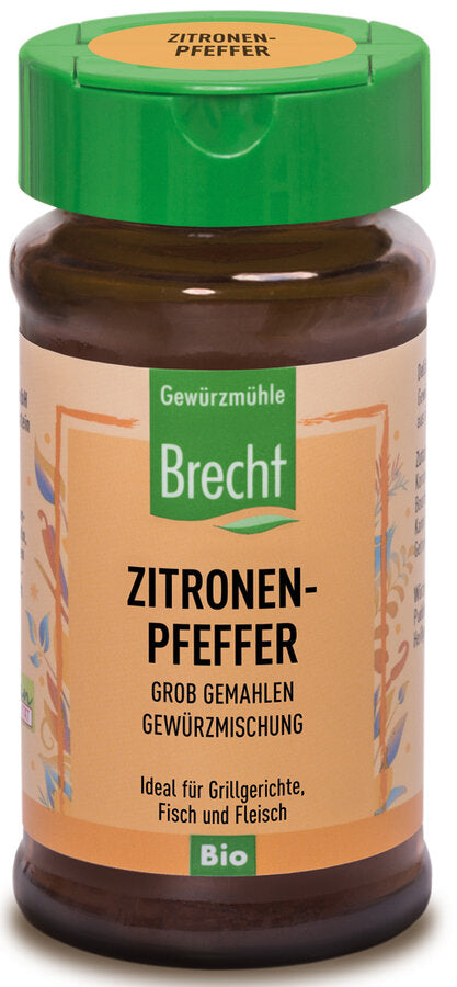 Gewürzmühle Brecht lemon pepper roughly ground, 30g - firstorganicbaby