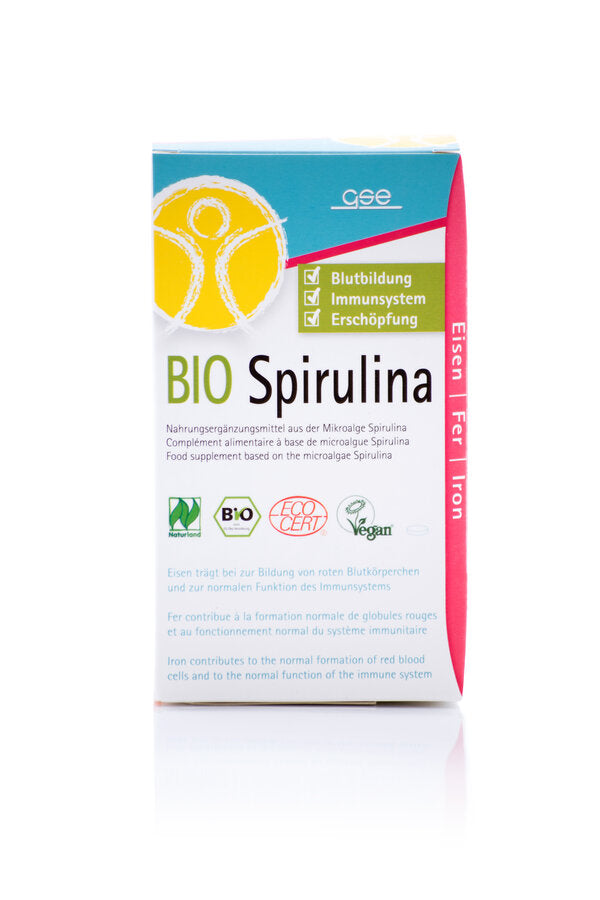 Bio Spirulina from the spiral blue algae Spirulina Platensis is one of the oldest known organisms. It is not a sea groove, but thrives in strongly alkaline waters in subtropical areas. In addition to a high content of vegetable protein, spirulina also contains important vitamins and minerals (e.g. iron)