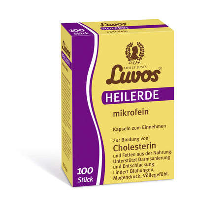 The microfine luvos healer can bind and exit cholesterol and fats like a sponge from the food.