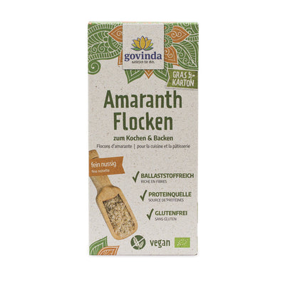 Like the flour, amaranth flakes provide valuable minerals and are a fine, addition for the morning muesli.