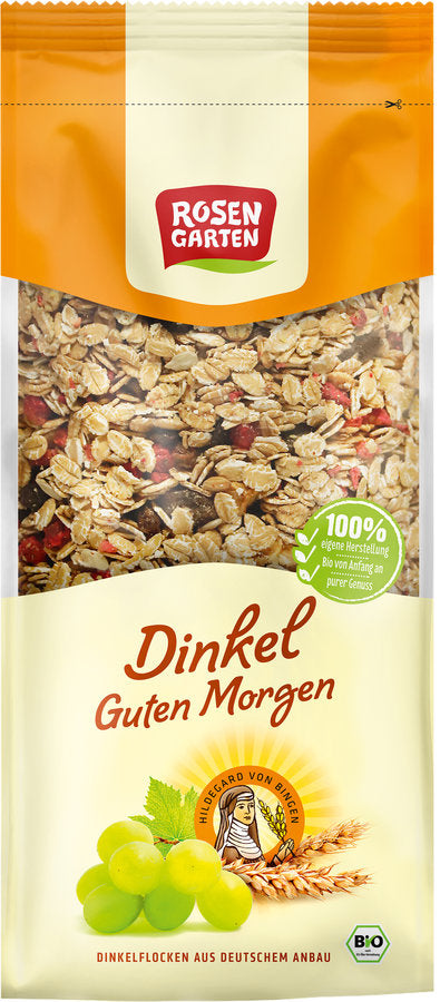 Rosengarten Dinkel-Guten-Morgen Müsli, 500g - firstorganicbaby